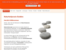 Tablet Screenshot of naturheilpraxis-gaidies.de
